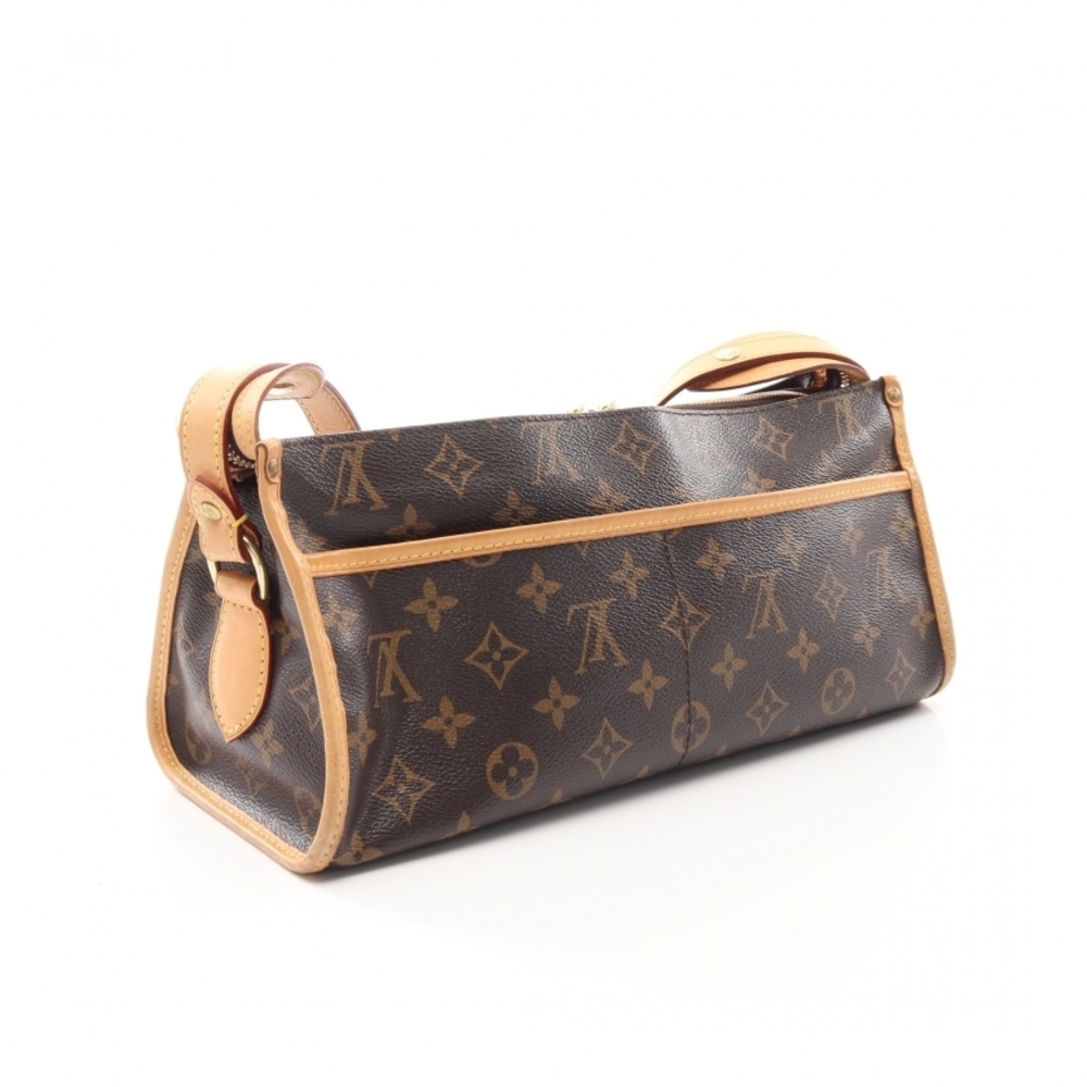 Louis Vuitton Popincourt Monogram Shoulder Bag Brown